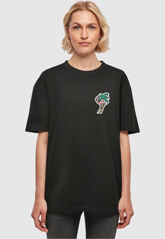 Mister Tee Oversized Shirt in Black: front