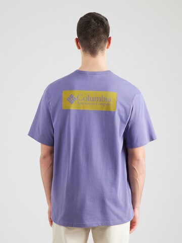 COLUMBIA Λειτουργικό μπλουζάκι 'CSC™' σε λιλά: μπροστά