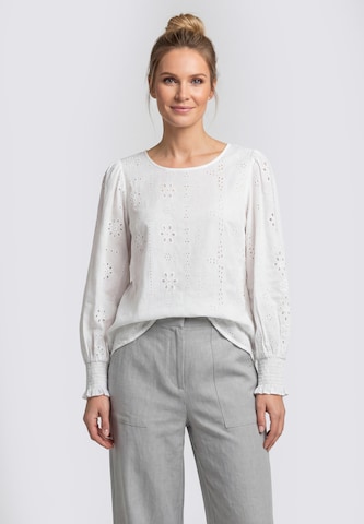 usha WHITE LABEL - Blusa en blanco: frente