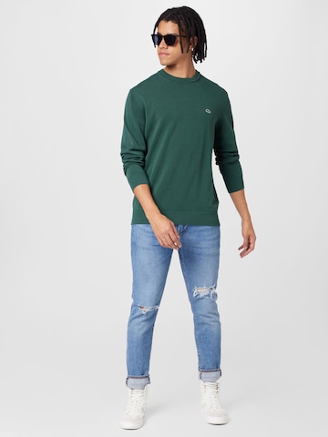 LACOSTE Regularny krój Sweter w kolorze zielony