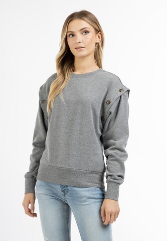 DreiMaster Vintage - Sweatshirt 'Takelage' em cinzento: frente