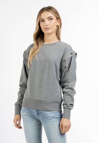 DreiMaster Vintage Sweatshirt 'Takelage' i grå: framsida