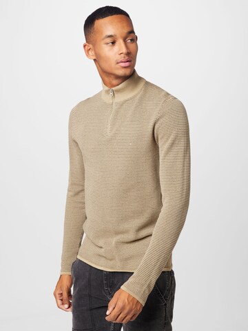 Pullover 'NIGUEL' di Only & Sons in beige: frontale