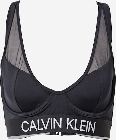 Calvin Klein Swimwear Bikinový top - čierna / biela, Produkt