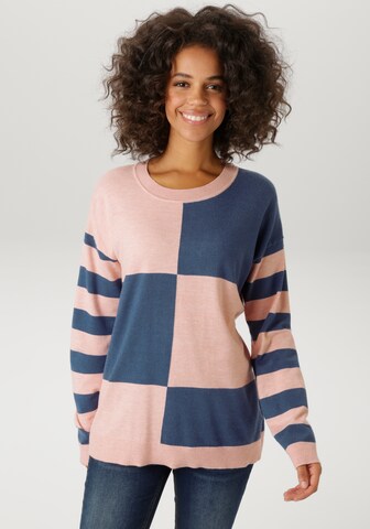 Aniston CASUAL Pullover in Pink: Vorderseite