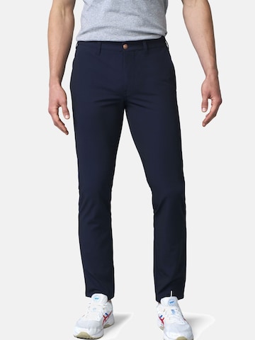 MEYER Slimfit Chinohose 'M5 Move 9-6196' in Blau
