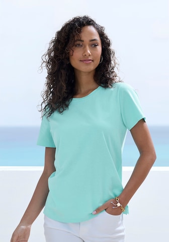 T-shirt BEACH TIME en bleu : devant
