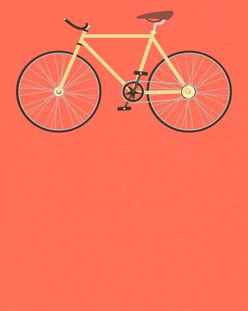 watabout.kids Shirt 'Yellow Bike' in Oranje