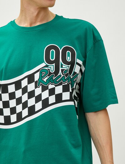 Koton Shirt in Emerald / Black / White, Item view
