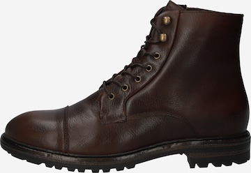 BLACKSTONE - Botas con cordones 'Lester UG21' en marrón: frente