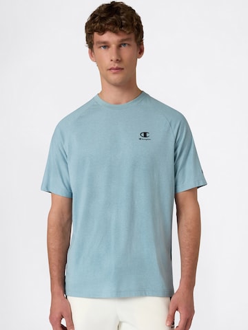 T-Shirt Champion Authentic Athletic Apparel en bleu : devant