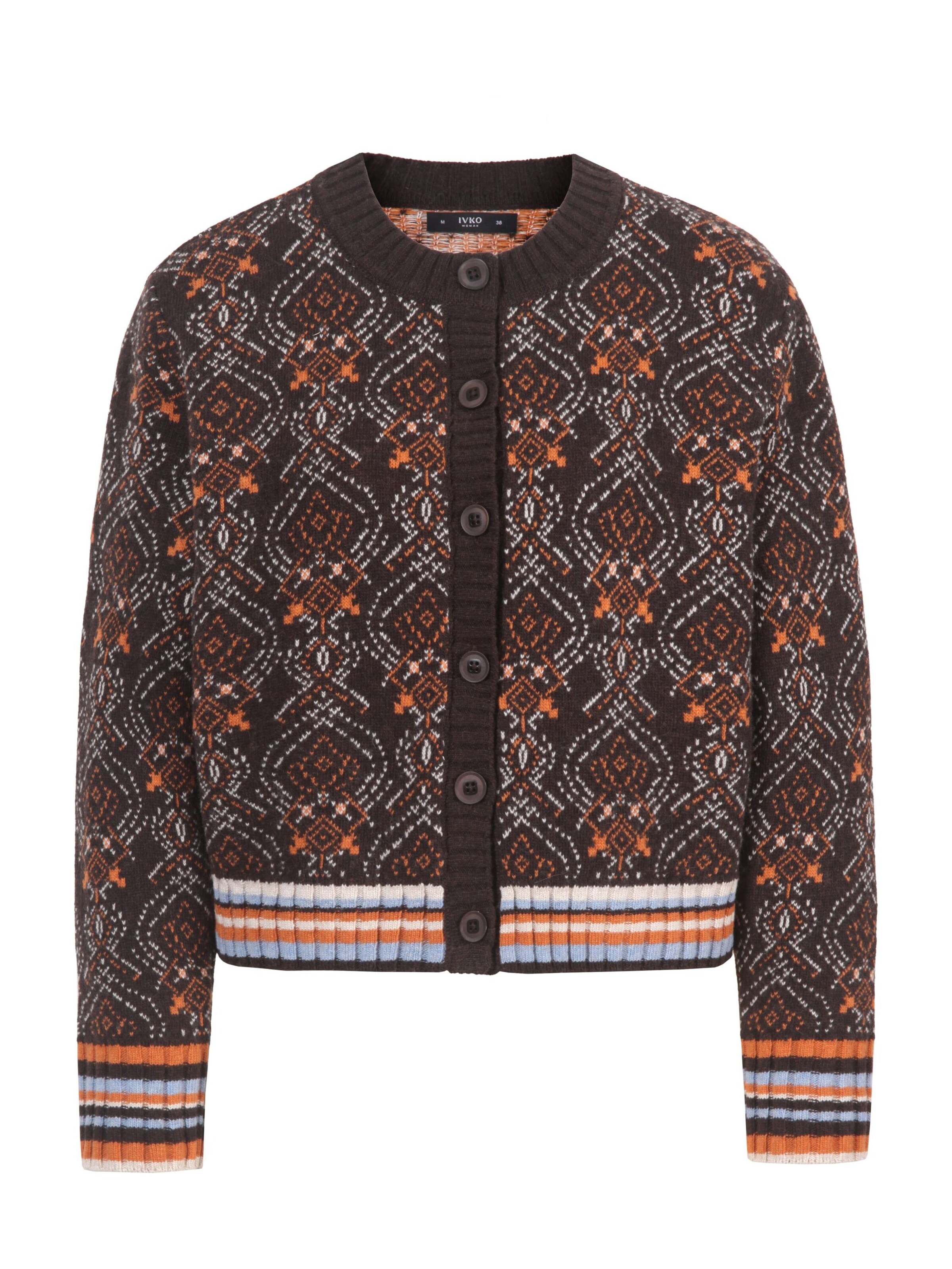 IVKO Woman Strickjacke in Braun: Vorderseite