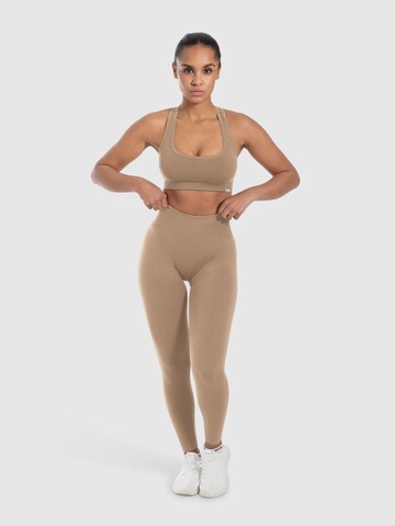 Smilodox Skinny Sporthose 'Elin' in Beige