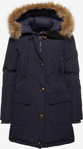 Parka d’hiver 'Rookie' Superdry en bleu : devant