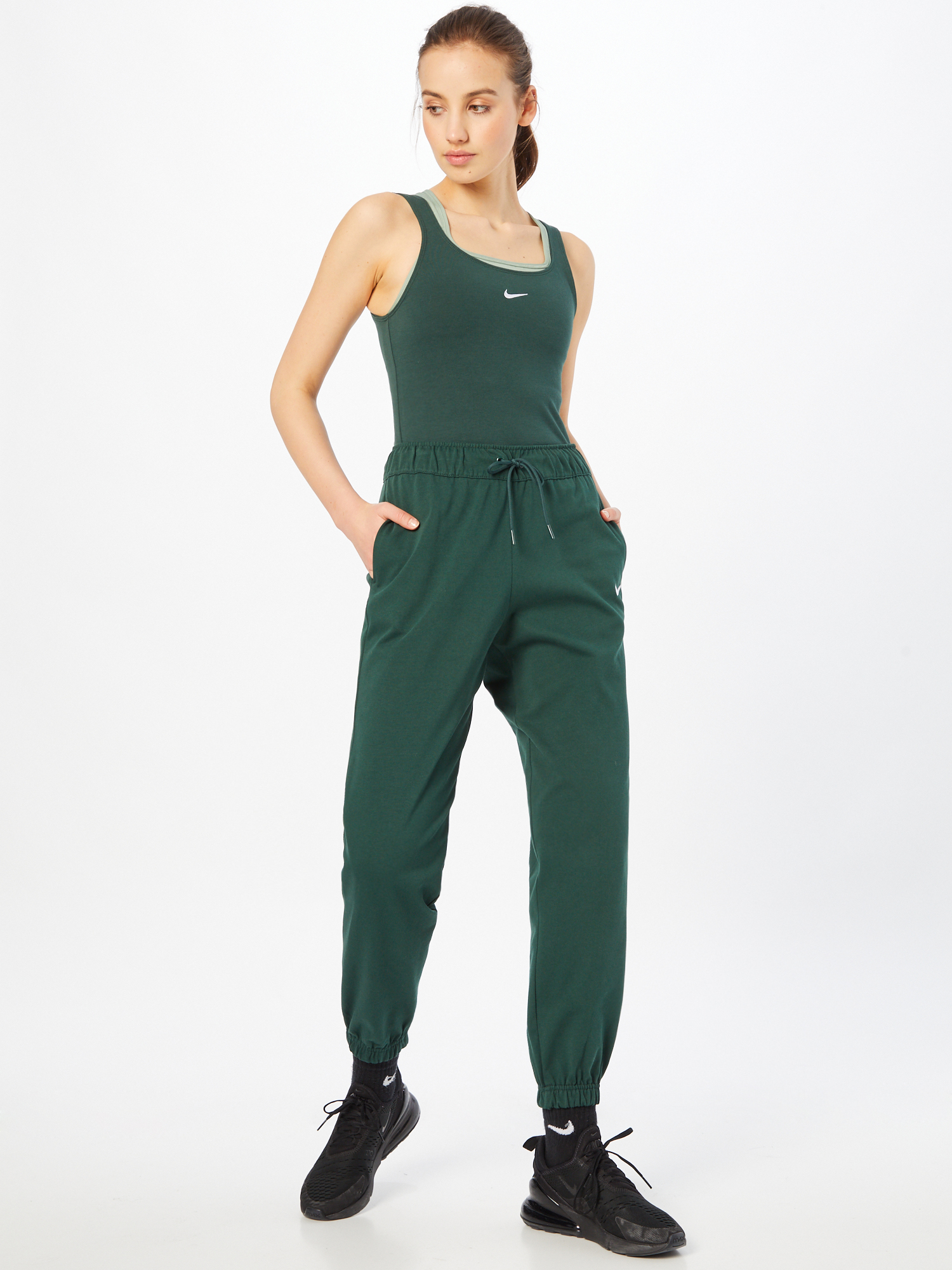 Donna CkD9h Nike Sportswear Pantaloni in Verde Scuro 