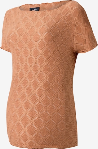 Maglietta 'OLMJunila' di Only Maternity in marrone: frontale