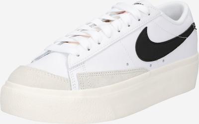 Nike Sportswear Zemie brīvā laika apavi 'Blazer', krāsa - gaiši pelēks / melns / balts, Preces skats