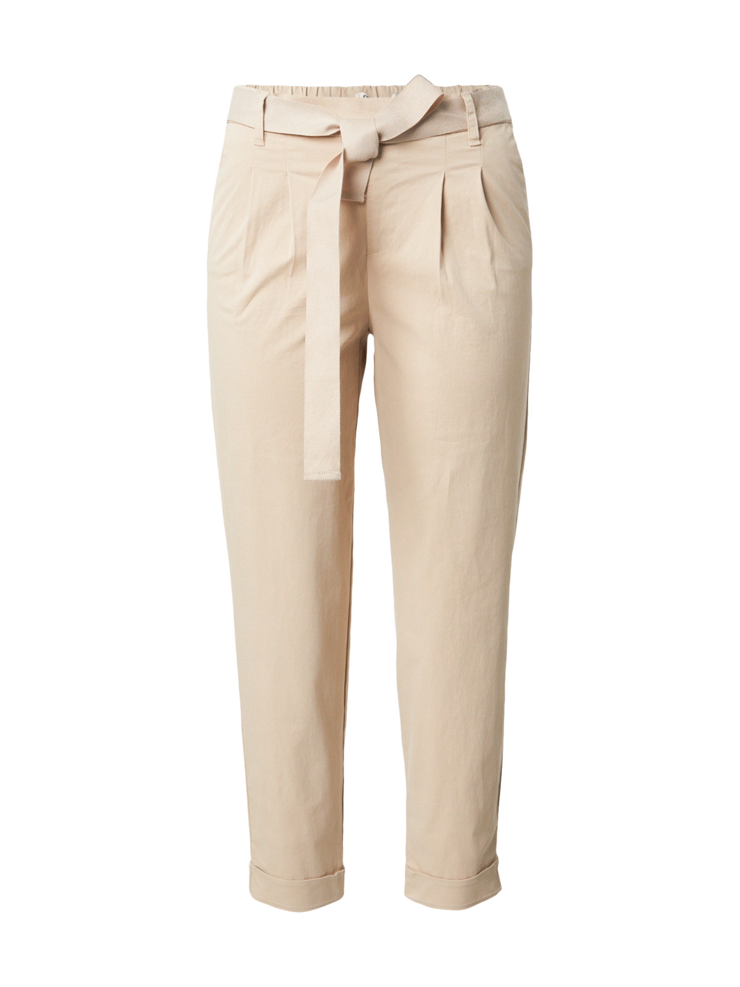 ONLY - Pantalón plisado 'ONLRITA-EVELYN' en beige: frente