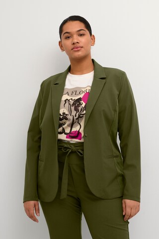 Blazer 'Jia' di KAFFE CURVE in verde: frontale