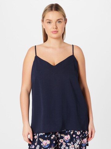 ONLY Carmakoma - Blusa 'LUXMIE' em azul: frente