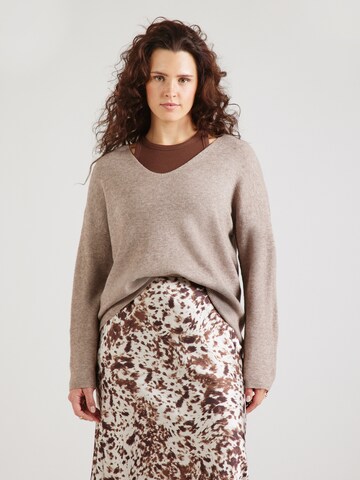 ONLY Carmakoma - Jersey 'CARIbi' en beige: frente