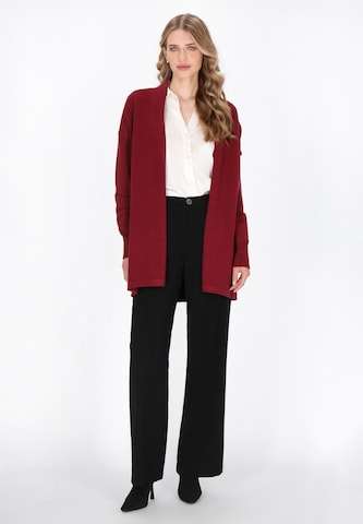 DreiMaster Klassik Gebreid vest 'Classic' in Rood