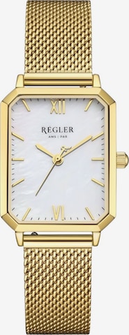 Montre à affichage analogique 'Régler Élégance Mesh Gold - Pearl' Régler en or : devant