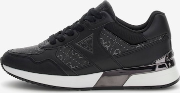 Sneaker low 'Mickay' de la GUESS pe negru: față