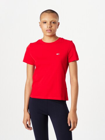 Tommy Jeans T-shirt i röd: framsida