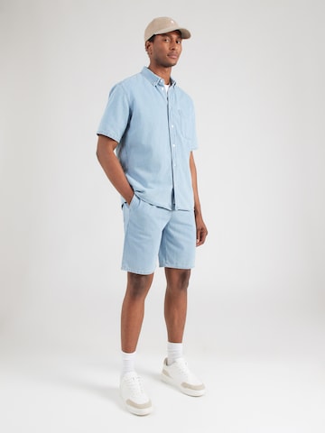 Only & Sons Средняя посадка Рубашка 'ONSORSON' в Синий: спереди