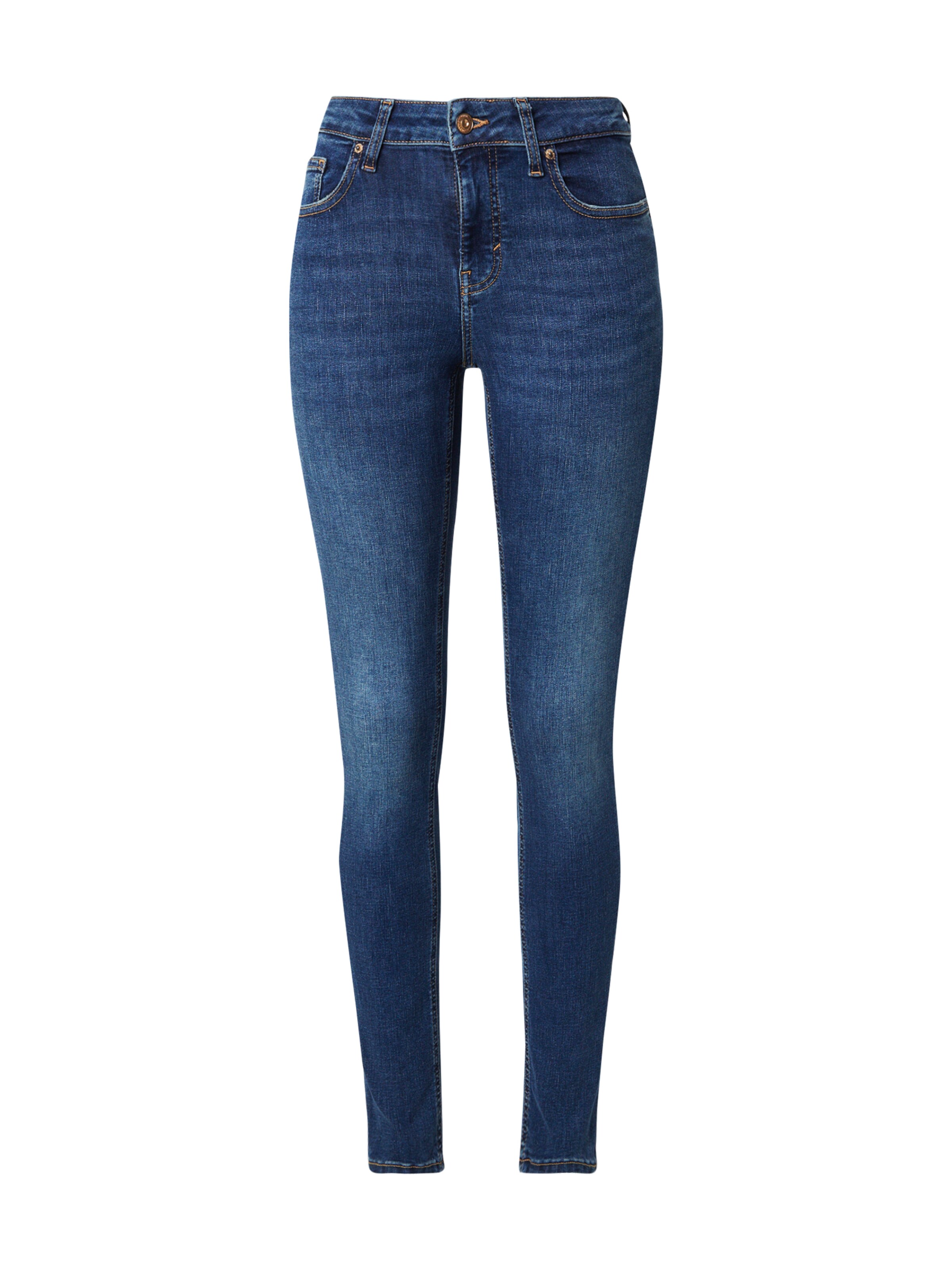 ONLY Kitsas Teksapüksid 'ONLAYA', värv sinine: eest vaates