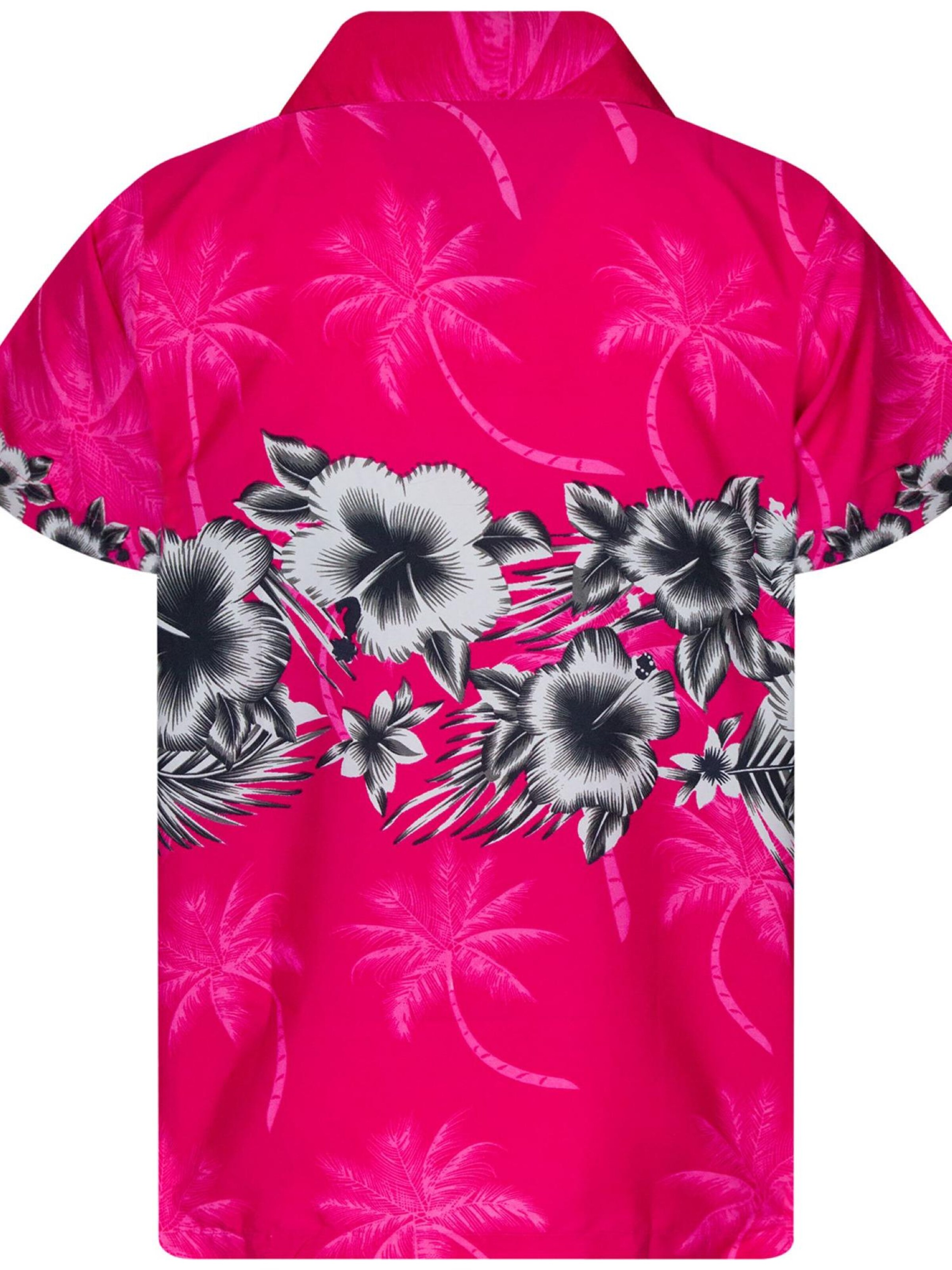 King Kameha Blouse 'Flower Chest' in Pink