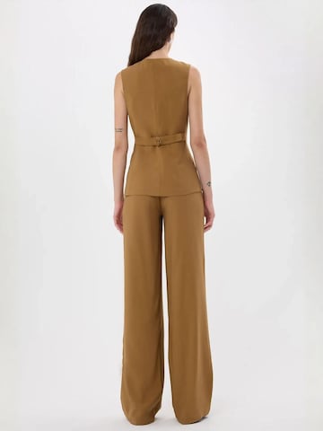 Hiccup Wide Leg Hose in Braun