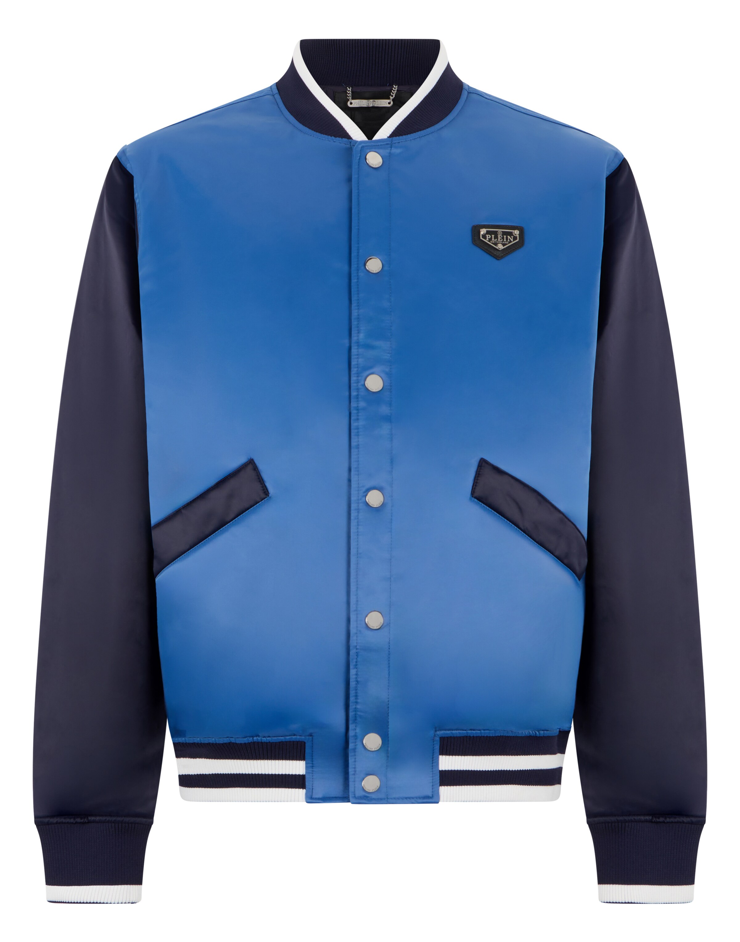 Philipp Plein - Chaqueta de entretiempo en azul: frente