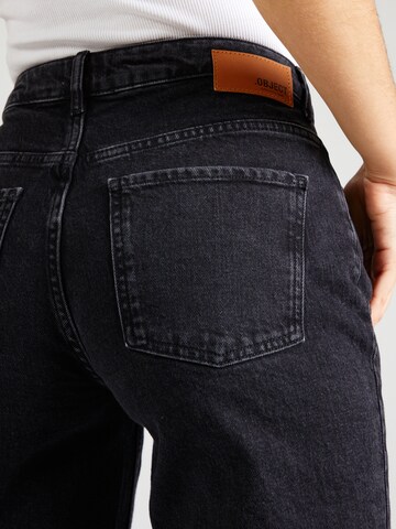 OBJECT Regular Jeans 'Sava Ellen' in Black