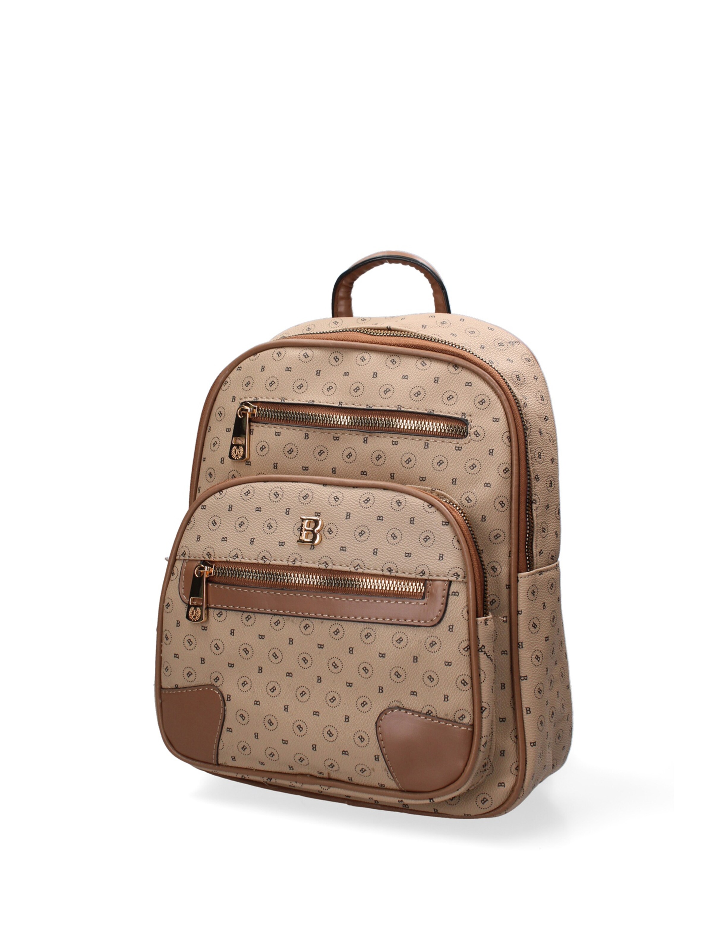 Briciole Backpack in Beige: front