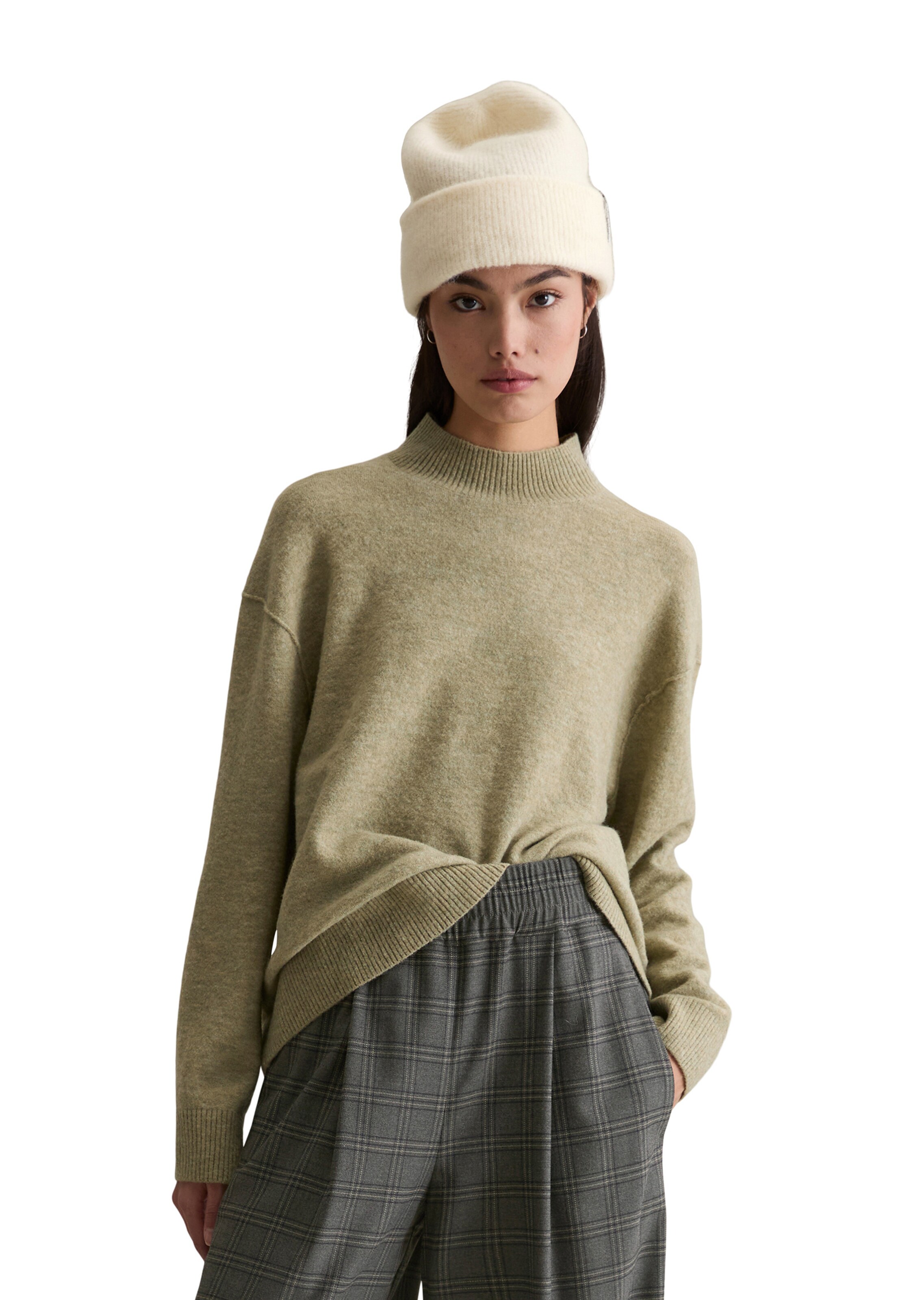 Marc O'Polo DENIM Свитер в Зеленый: спереди