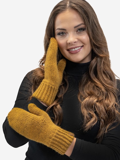Vivisence Fingerhandschuhe '7015R' in dunkelgelb, Produktansicht