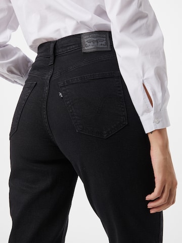 Jeans 'HIGH WAISTED TAPER' di LEVI'S in nero