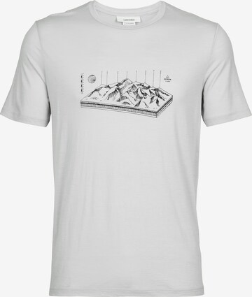 T-Shirt fonctionnel 'Alps' ICEBREAKER en blanc : devant