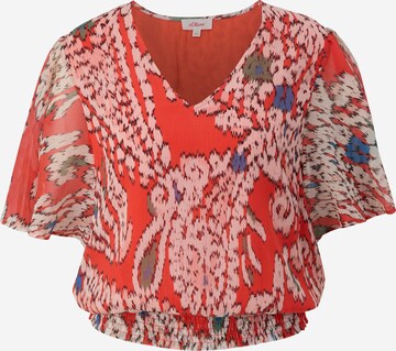 s.Oliver Blouse in Oranje: voorkant