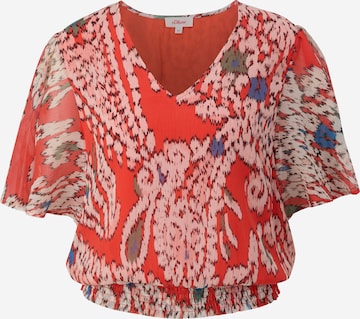 s.Oliver Blouse in Oranje: voorkant