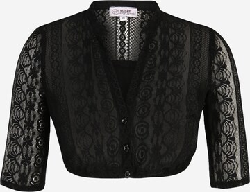 Camicia per costume tradizionale 'Ginger-Linda' di MARJO in nero: frontale