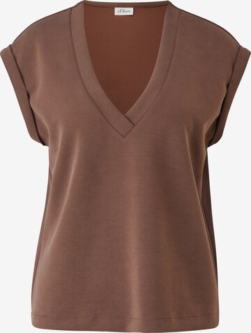 s.Oliver BLACK LABEL Top in Brown: front