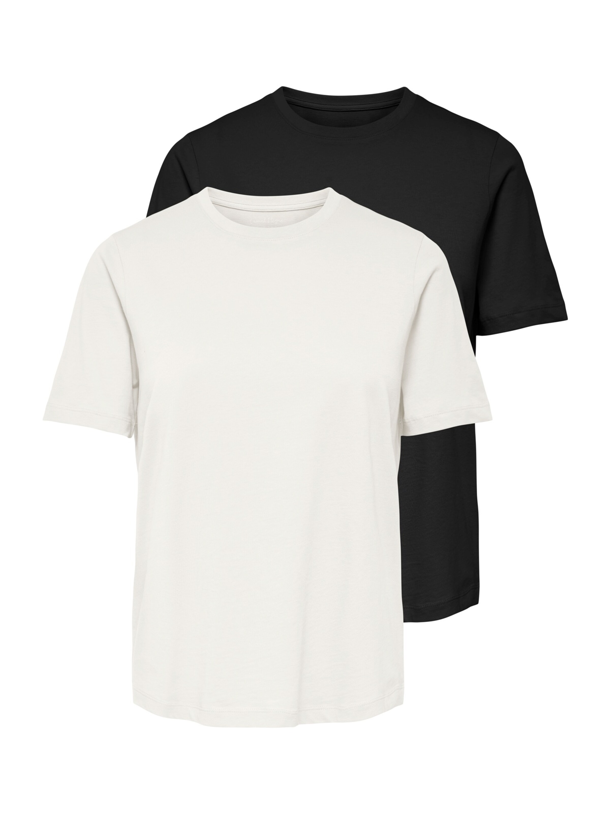 ONLY T-Shirt 'ONLHAPPY' in Schwarz: Vorderseite
