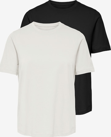 ONLY T-Shirt 'ONLHAPPY' in Schwarz: Vorderseite