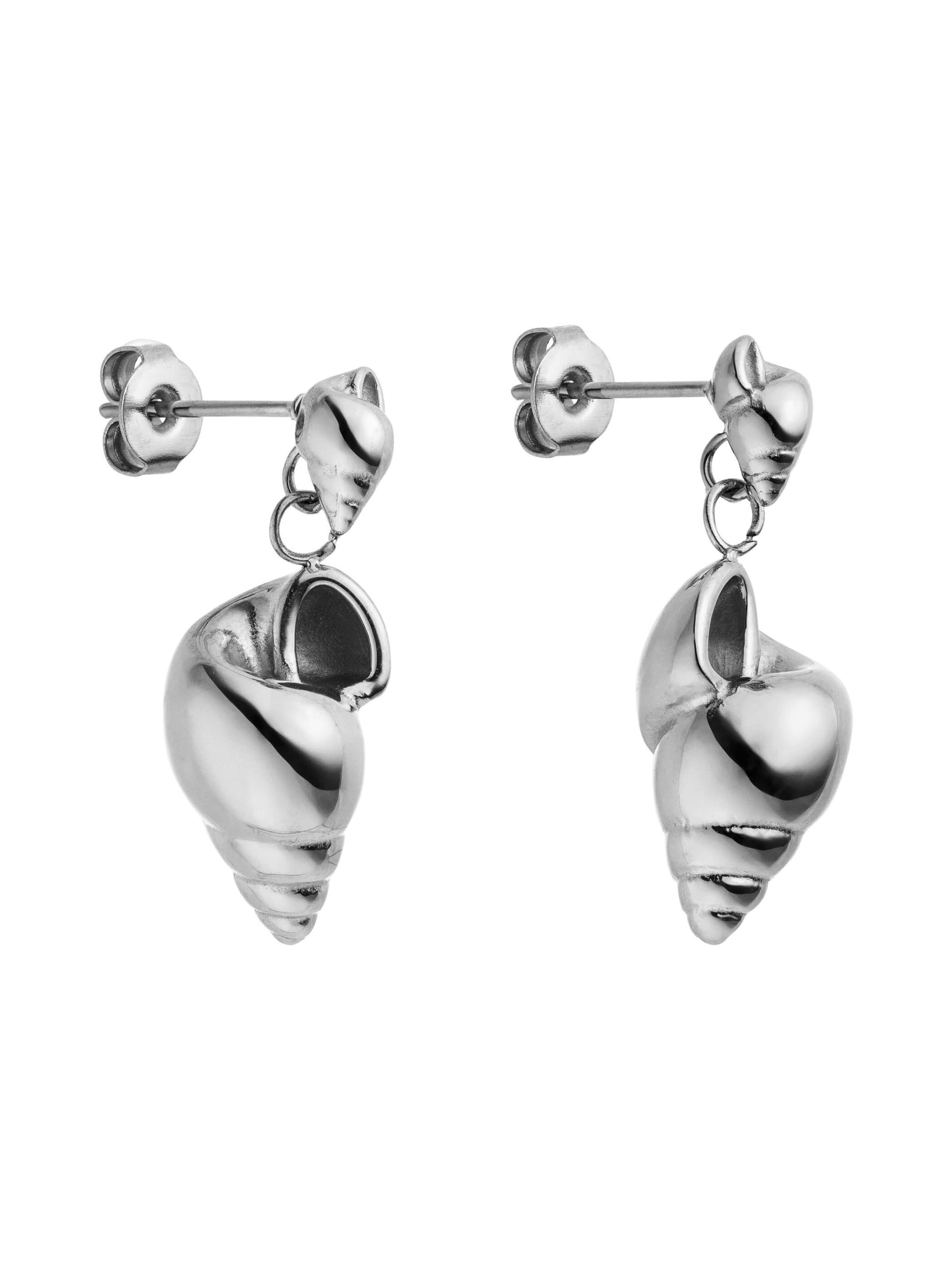 PURELEI - Pendientes 'Seafoam' en plata: frente