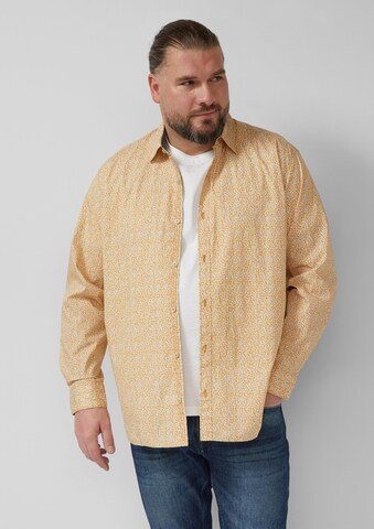 s.Oliver Men Big Sizes Slim Fit Hemd in Weiß: Vorderseite