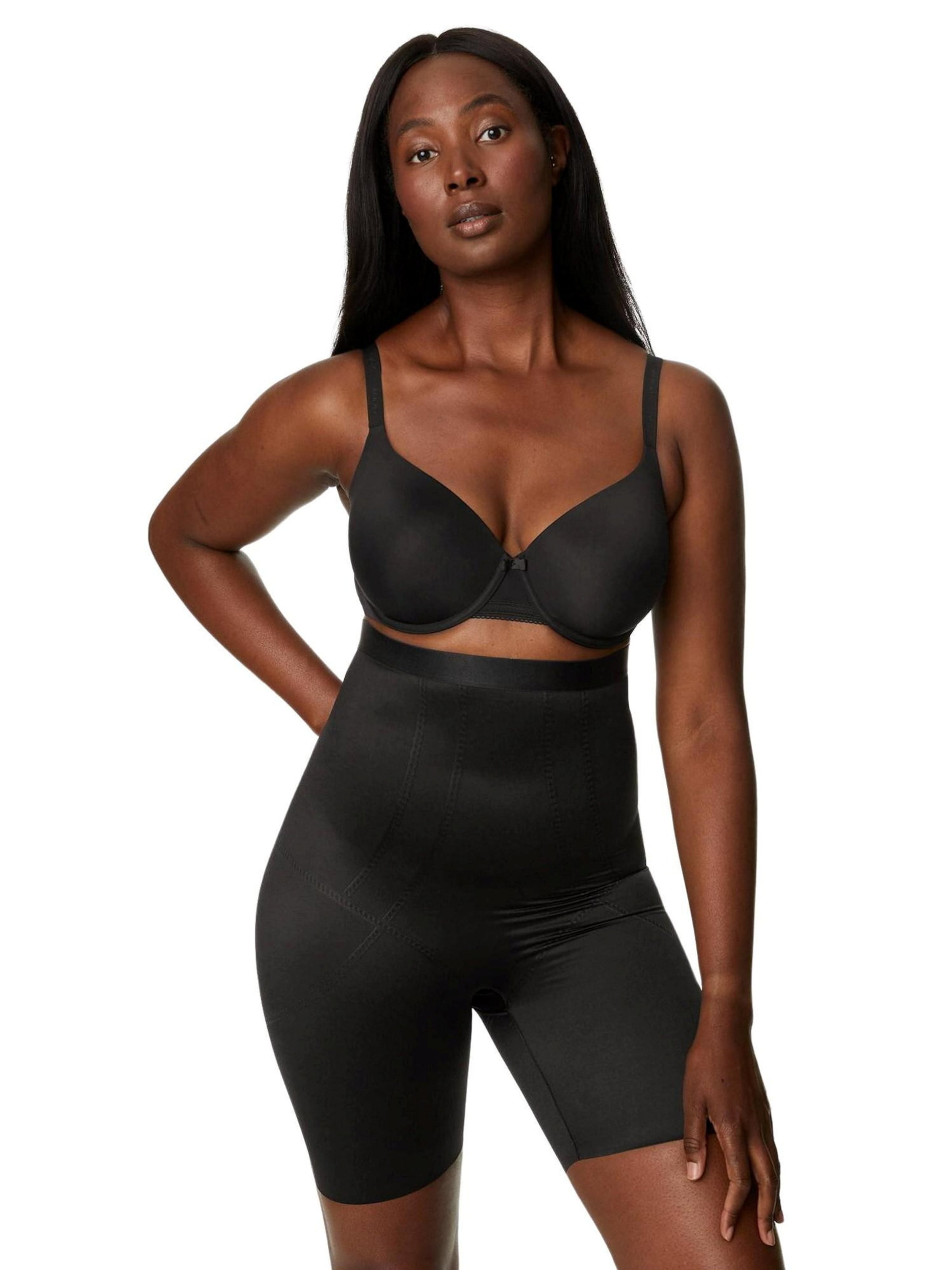 Pantalon modelant Marks & Spencer en noir : devant
