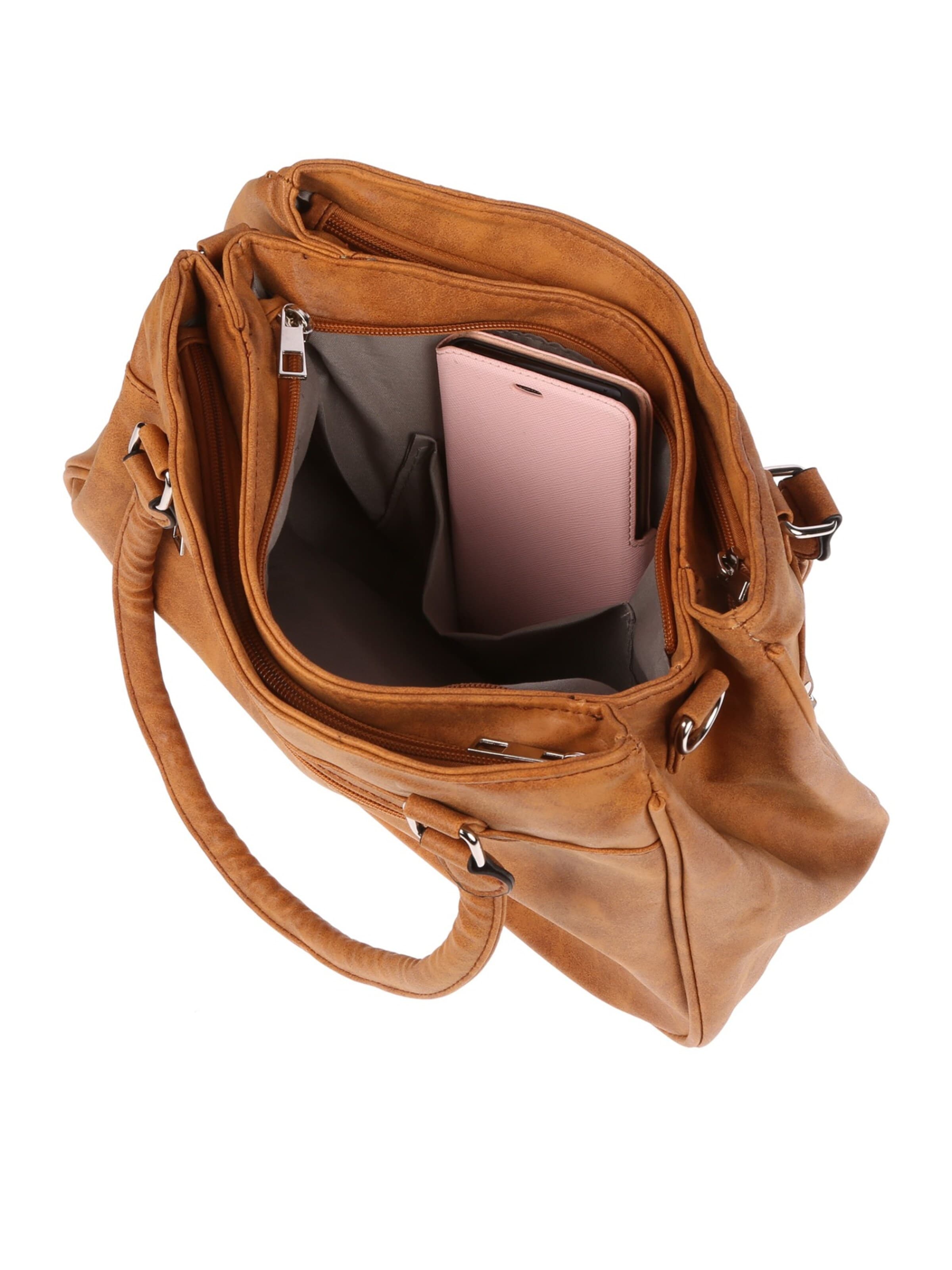 Christian Wippermann Handbag 'Große Damen Tasche Umhängetasche Schultertasche' in Brown